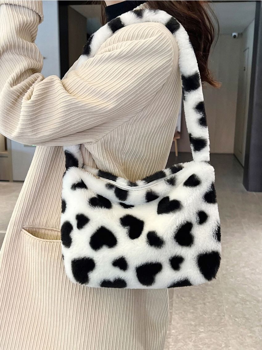 Heart Graphic Hobo Bag