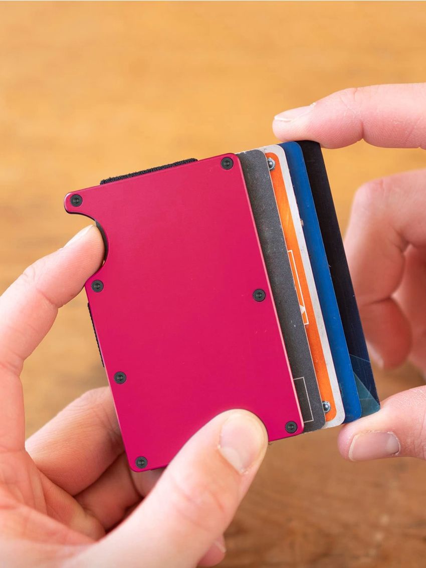 Neon Pink Card Holder