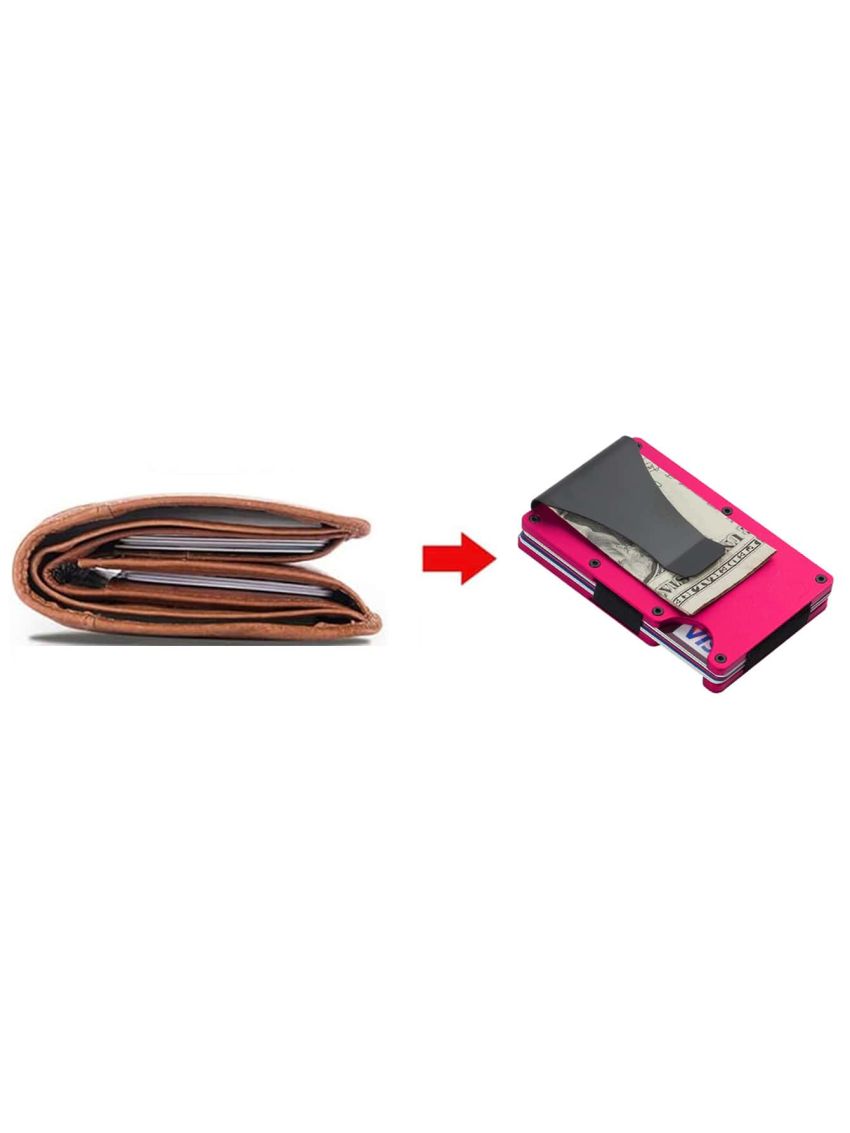 Neon Pink Card Holder