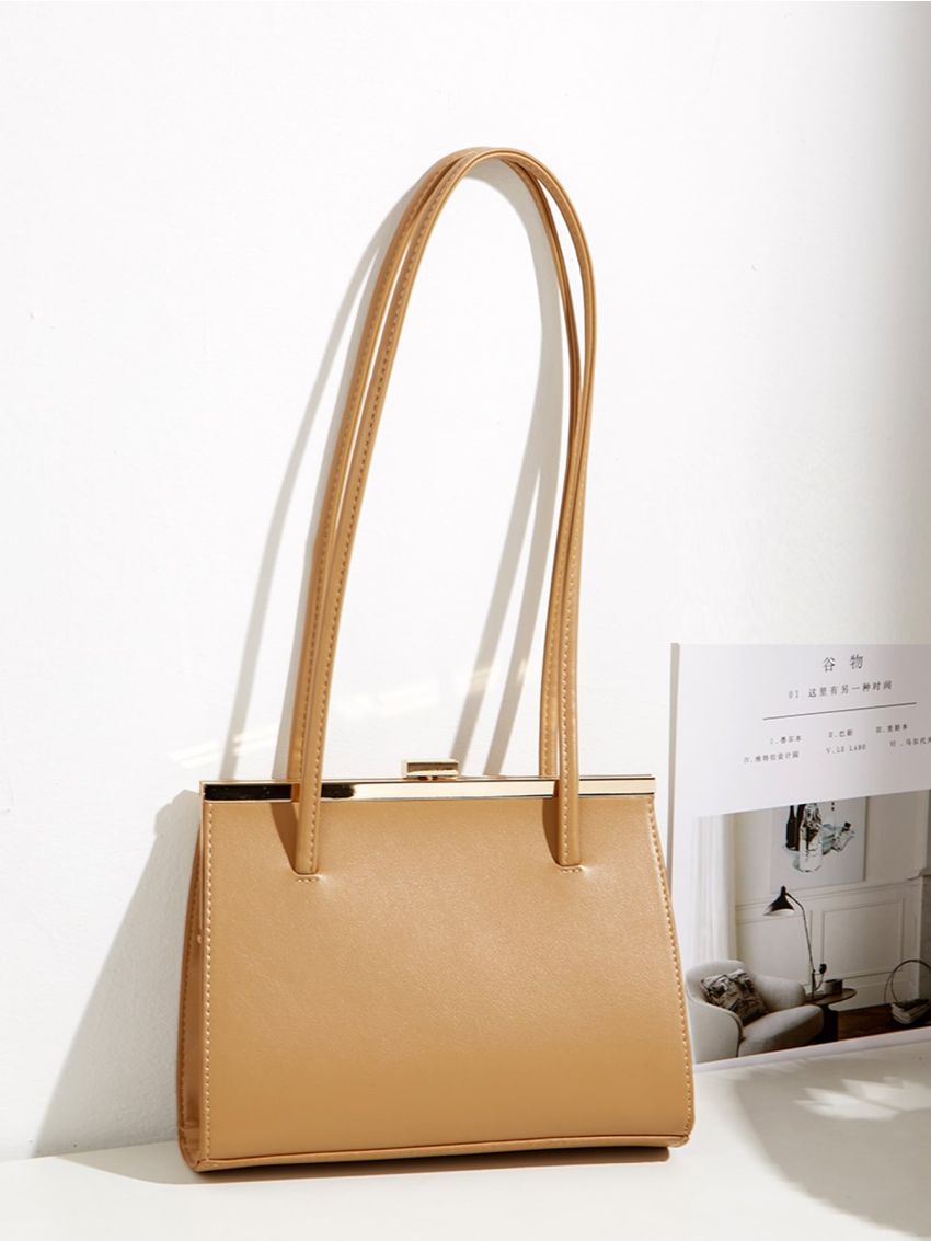 Minimalist Metal Decor Square Bag
