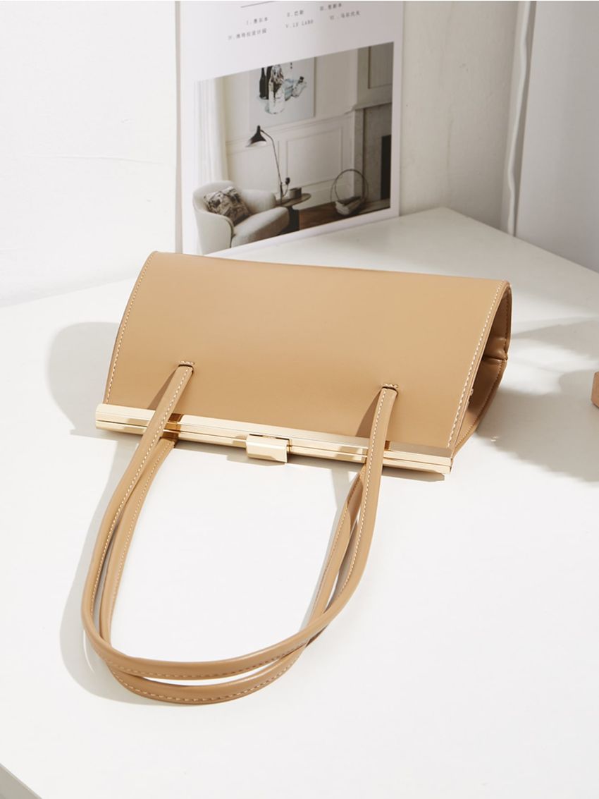 Minimalist Metal Decor Square Bag