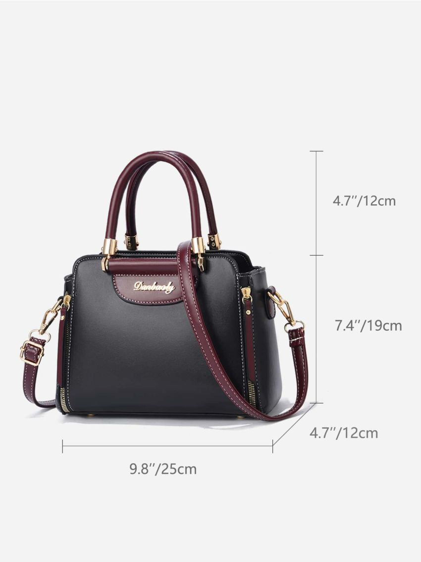 Letter Print Square Bag