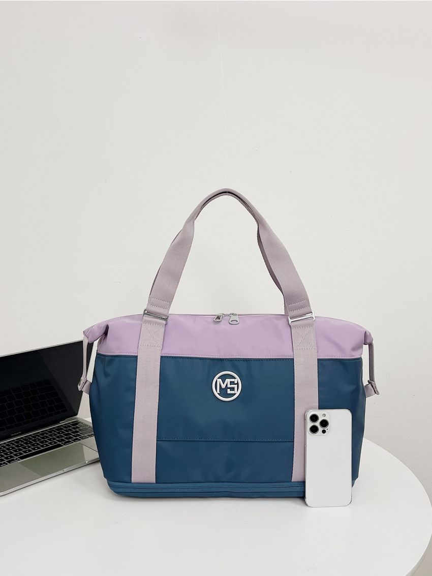 Letter Graphic Duffel Bag