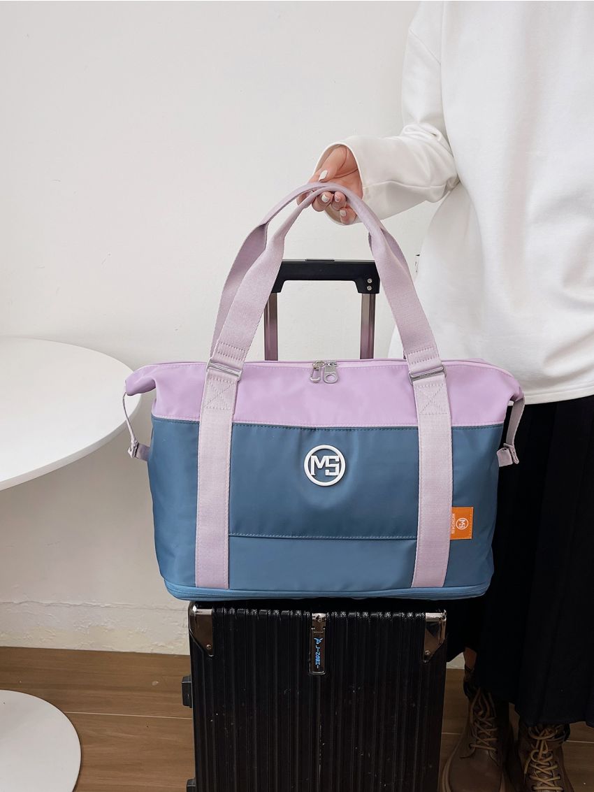 Letter Graphic Duffel Bag