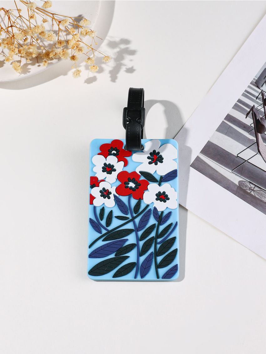 Floral Pattern Luggage Tag