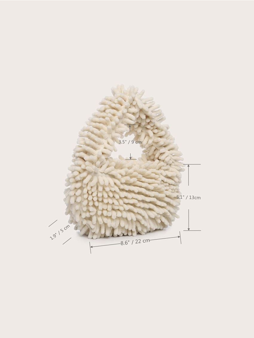 Minimalist Fluffy Satchel Bag