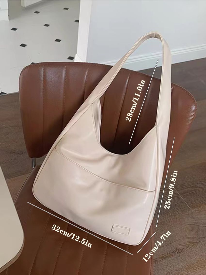 Patch Decor Hobo Bag