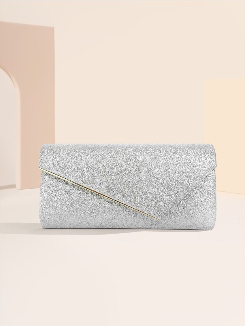 Glitter Flap Square Bag
