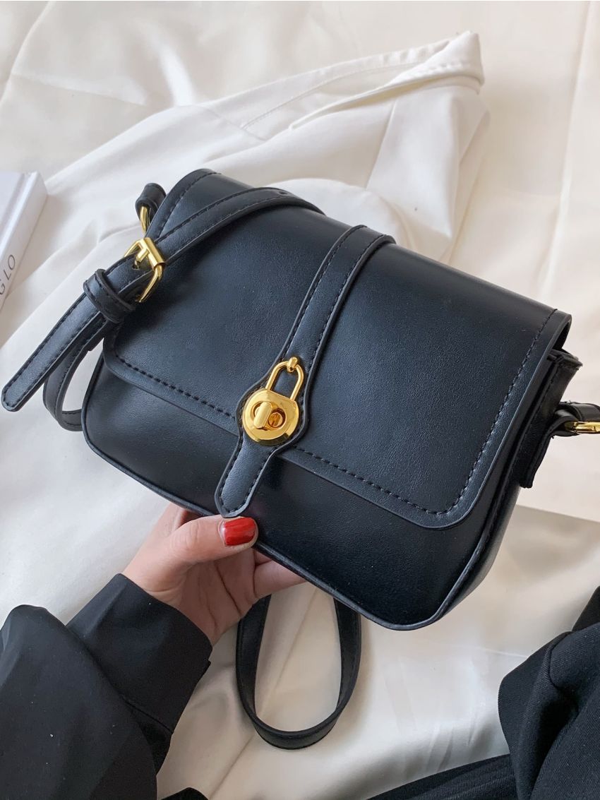 Mini Twist Lock Flap Square Bag