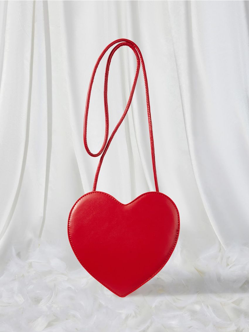 Sweetness Mini Bow Decor Heart Design Novelty Bag