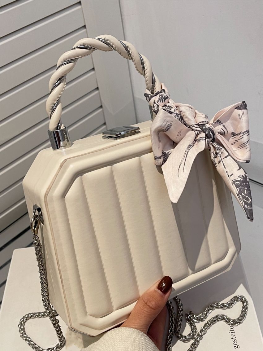 Mini Twilly Scarf Decor Chain Box Bag