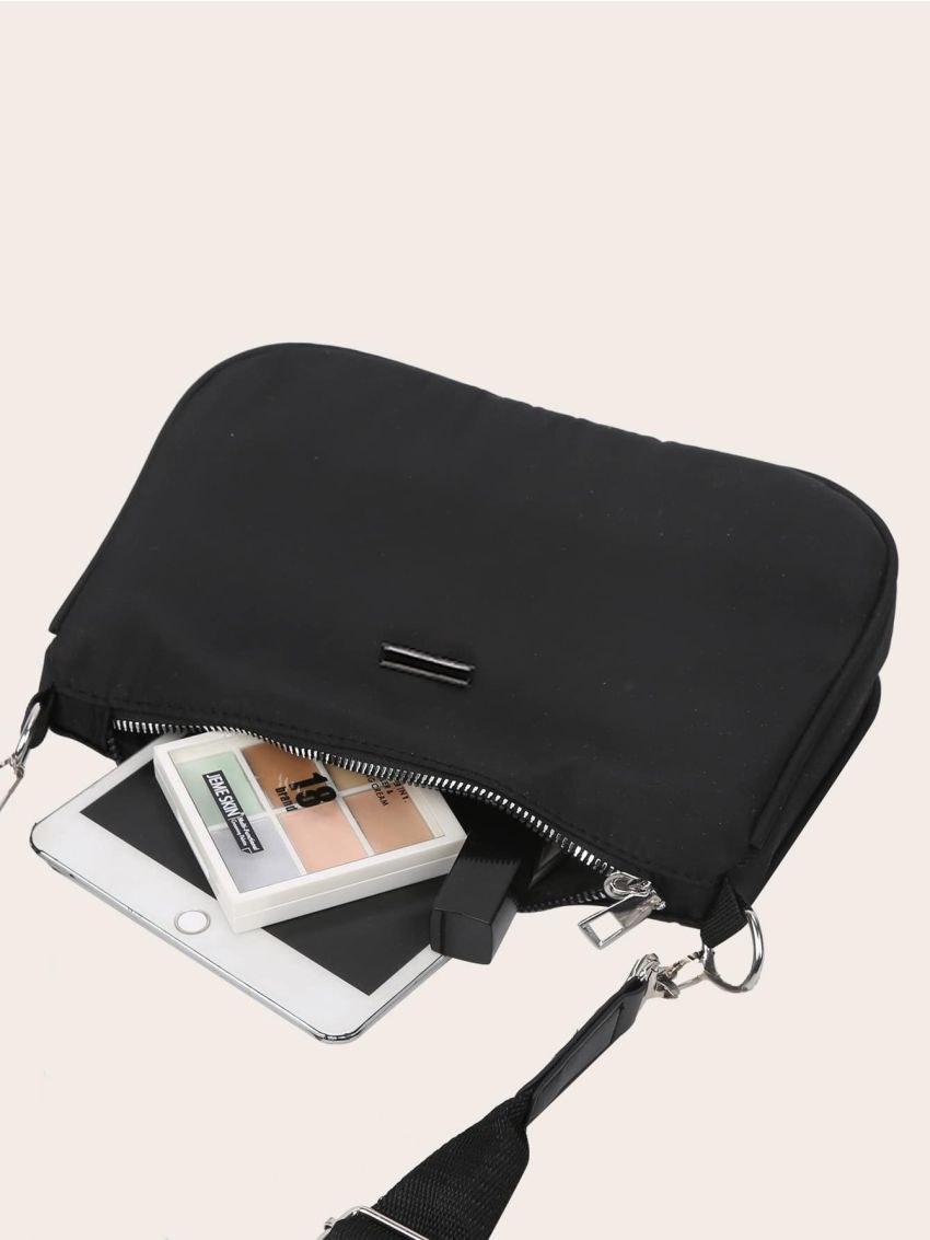 Chain Decor Crossbody Bag With Purse