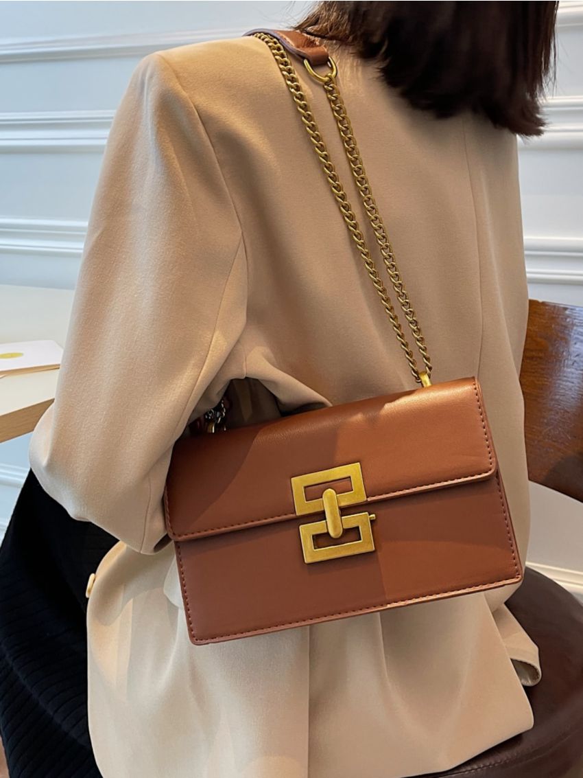 Metal Decor Square Bag