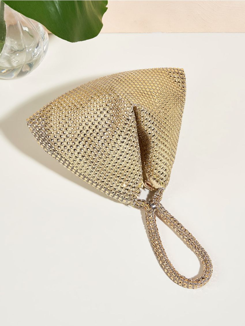 Rhinestone Decor Evening Bag