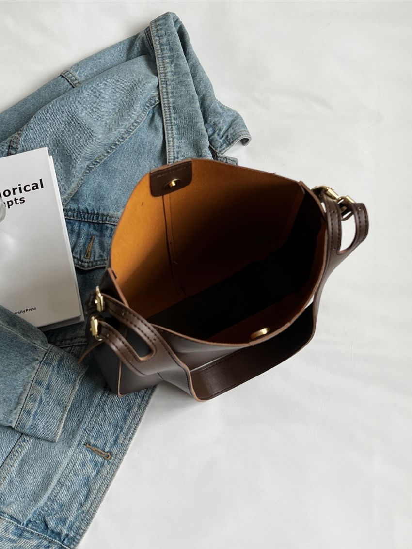 Random Cartoon Charm Square Bag With Inner Pouch