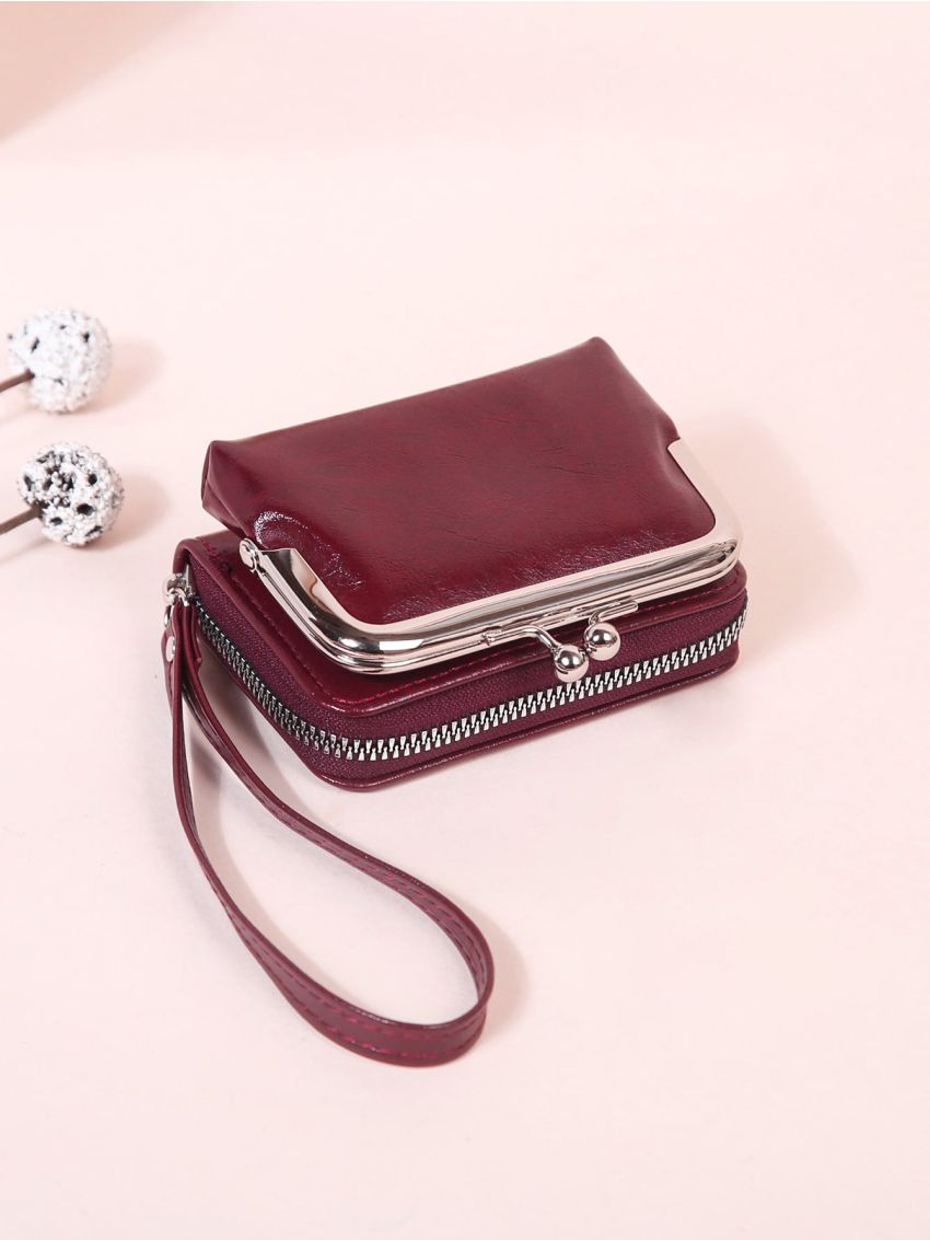 Kiss Lock Card Holder With Wristlet