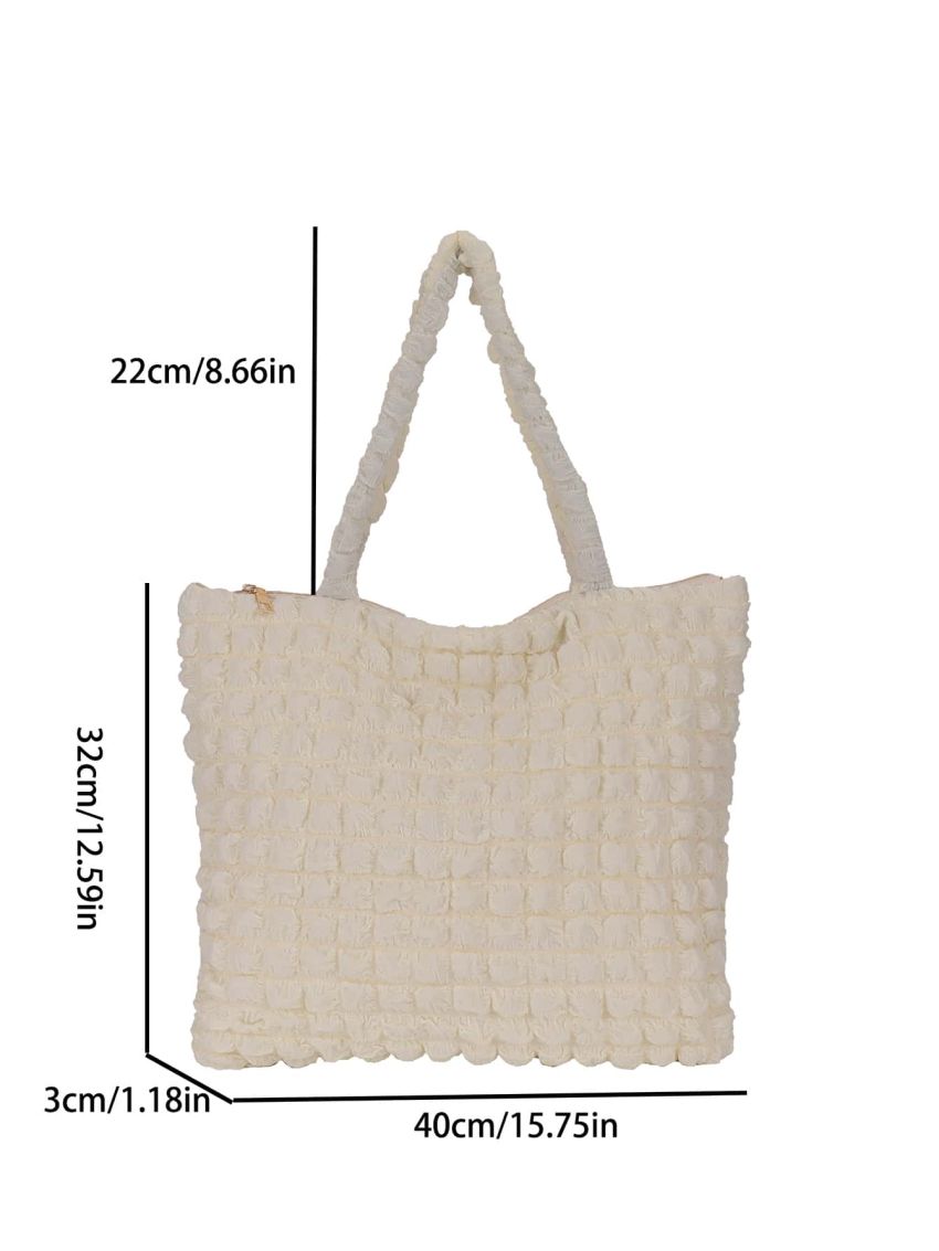 Minimalist Ruched Shopper Bag