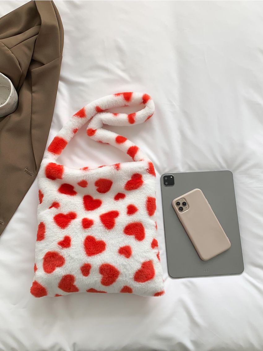 Heart Graphic Hobo Bag