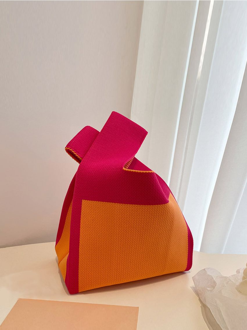 Mini Two Tone Crochet Bag