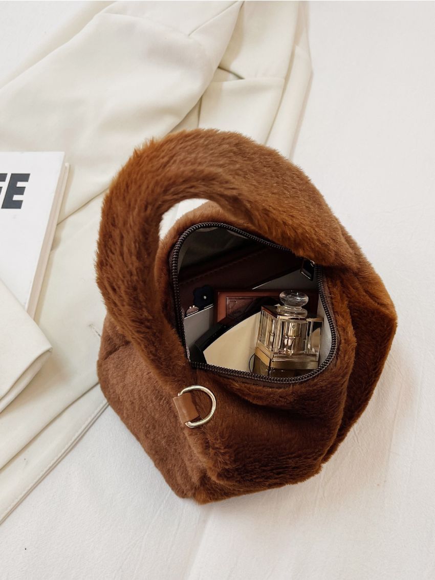 Mini Fluffy Minimalist Square Bag