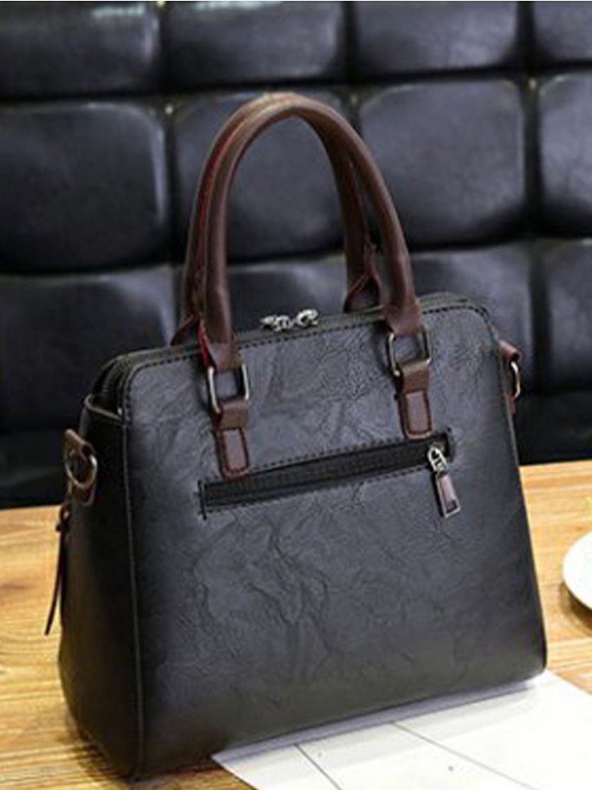 Zip Front Square Bag With Bag Charm, Mothers Day Gift For Mom