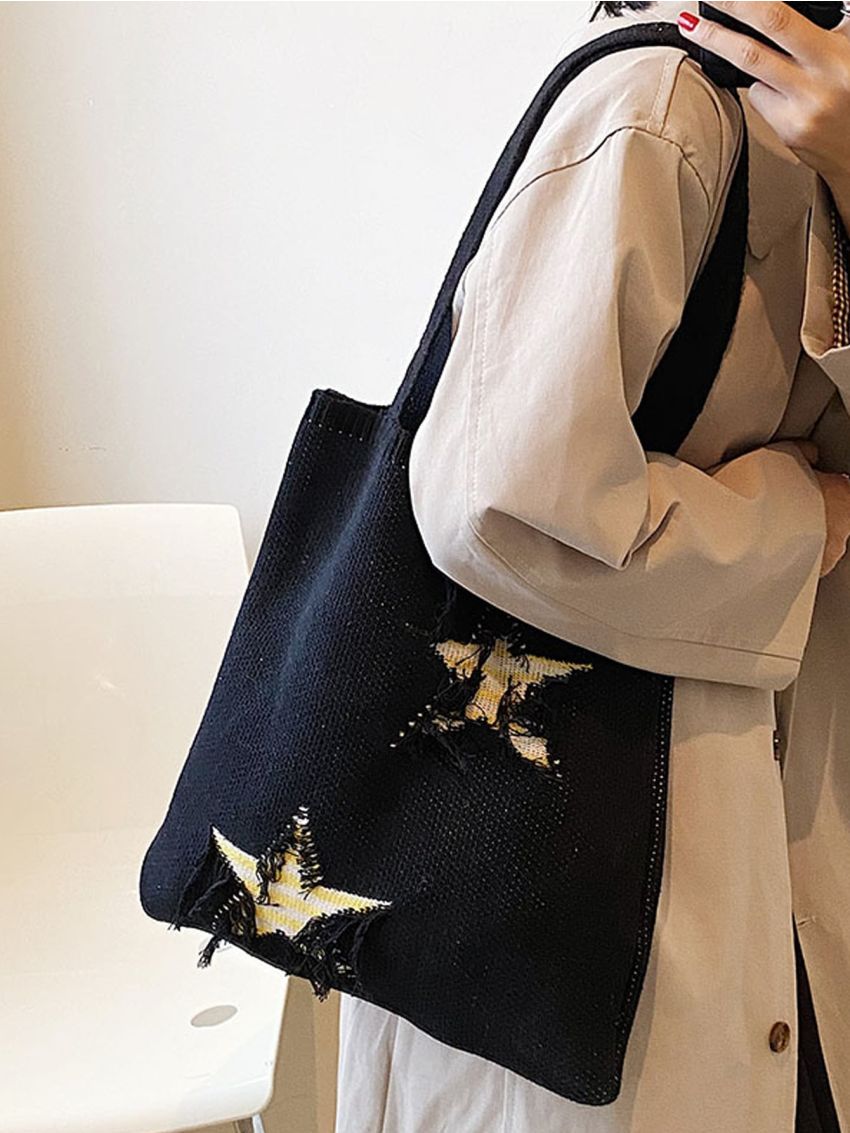 Star Pattern Crochet Bag