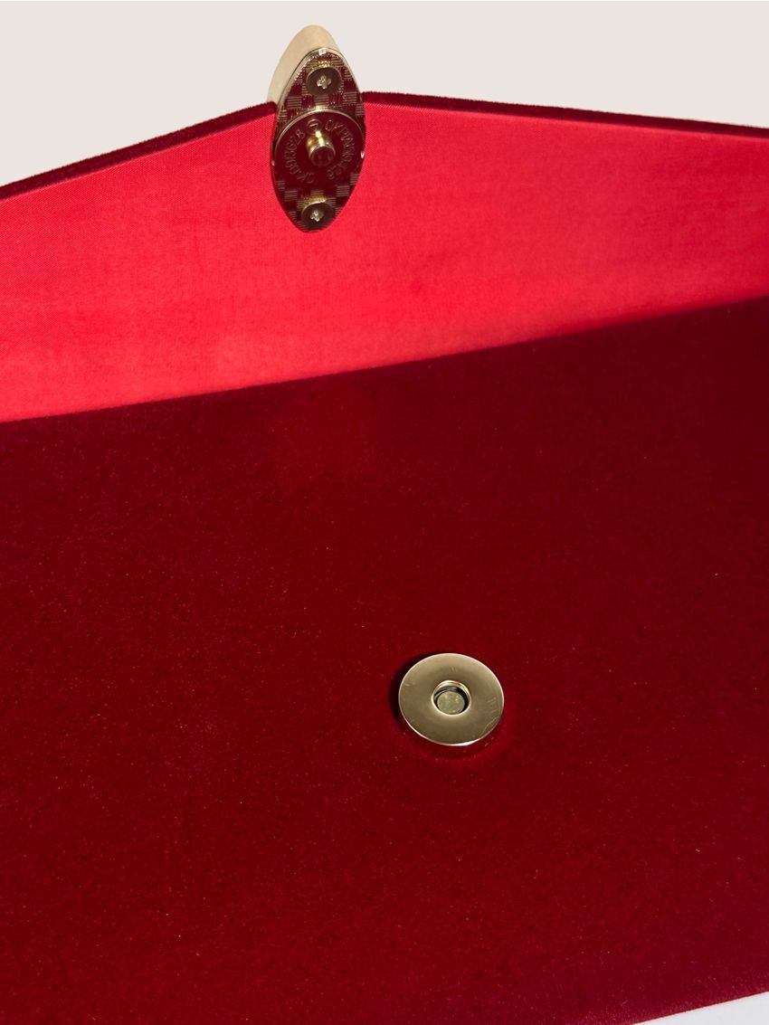 Metal Decor Chain Flap Square Bag