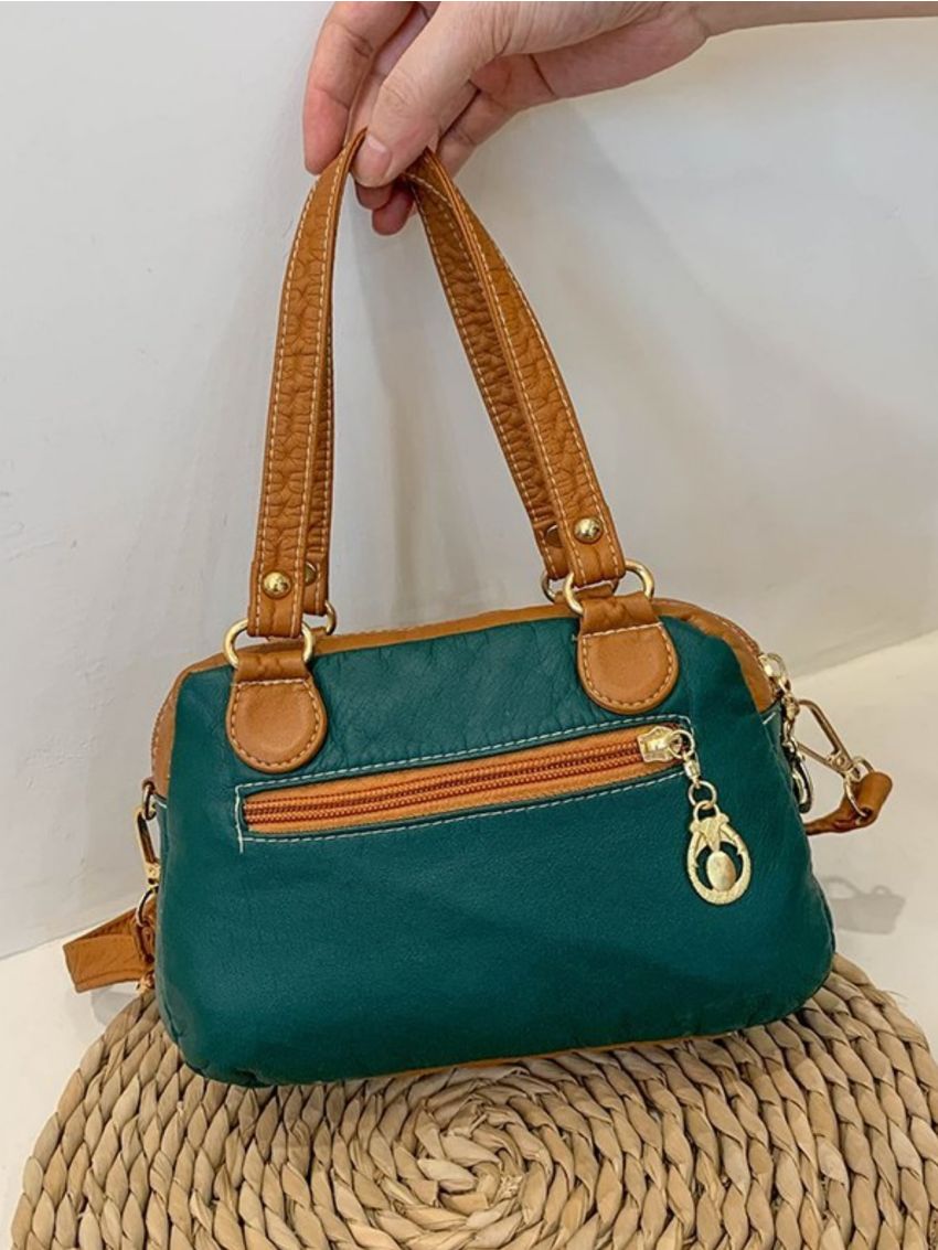 Mini Rhinestone & Studded Decor Square Bag