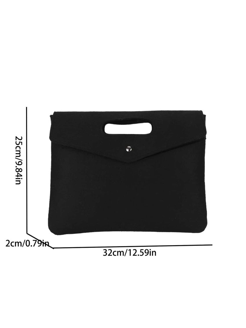 Snap Button Square Bag