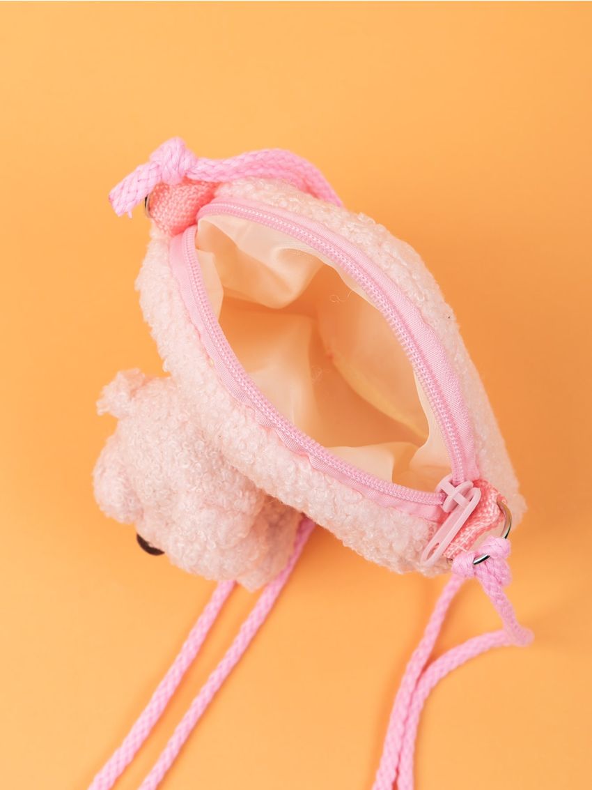 Bear Decor Fluffy Coin Purse