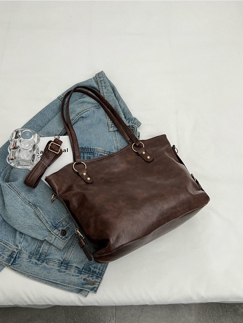 Minimalist Large Capacity Shoulder Tote Bag