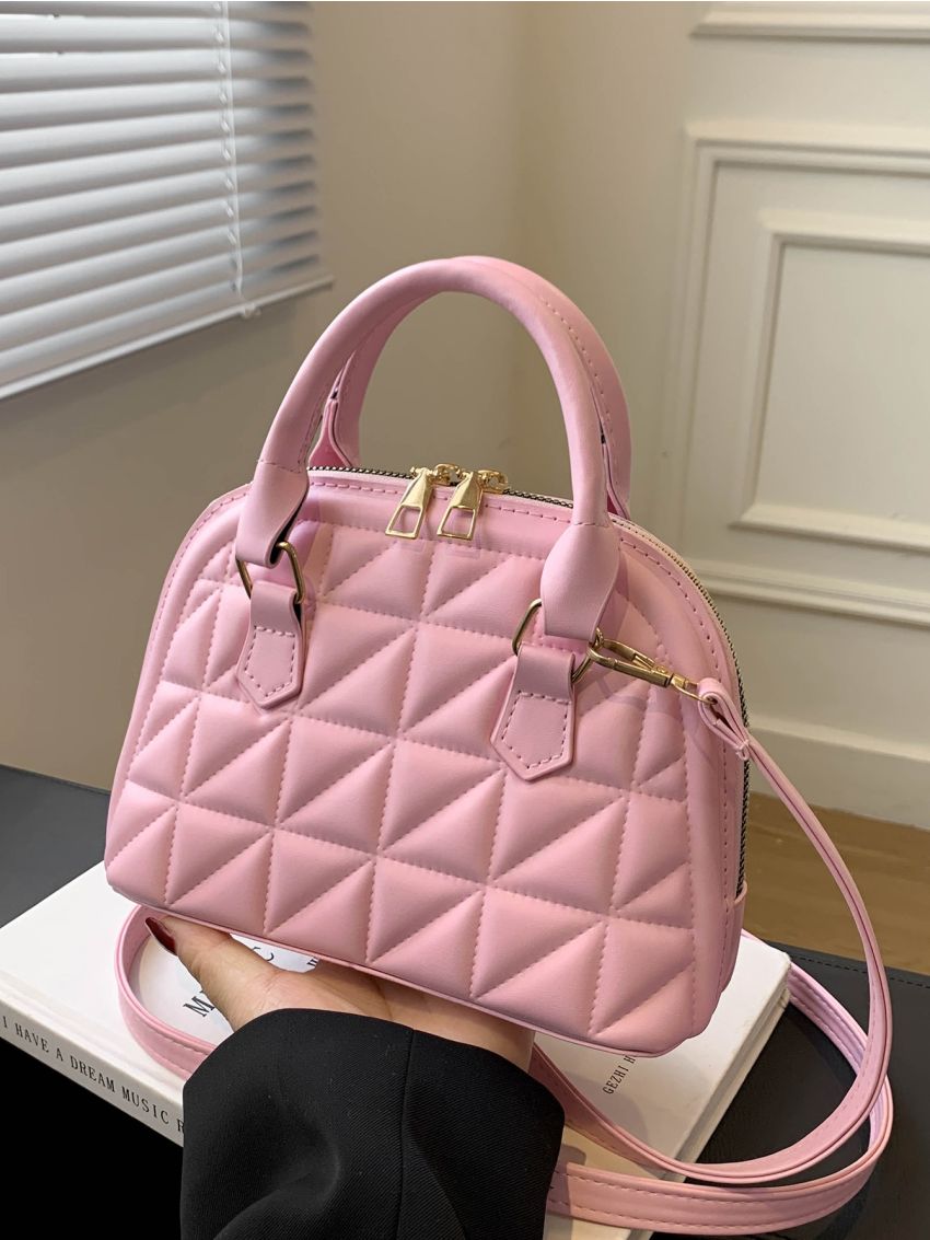 Minimalist Quilted Dome Bag