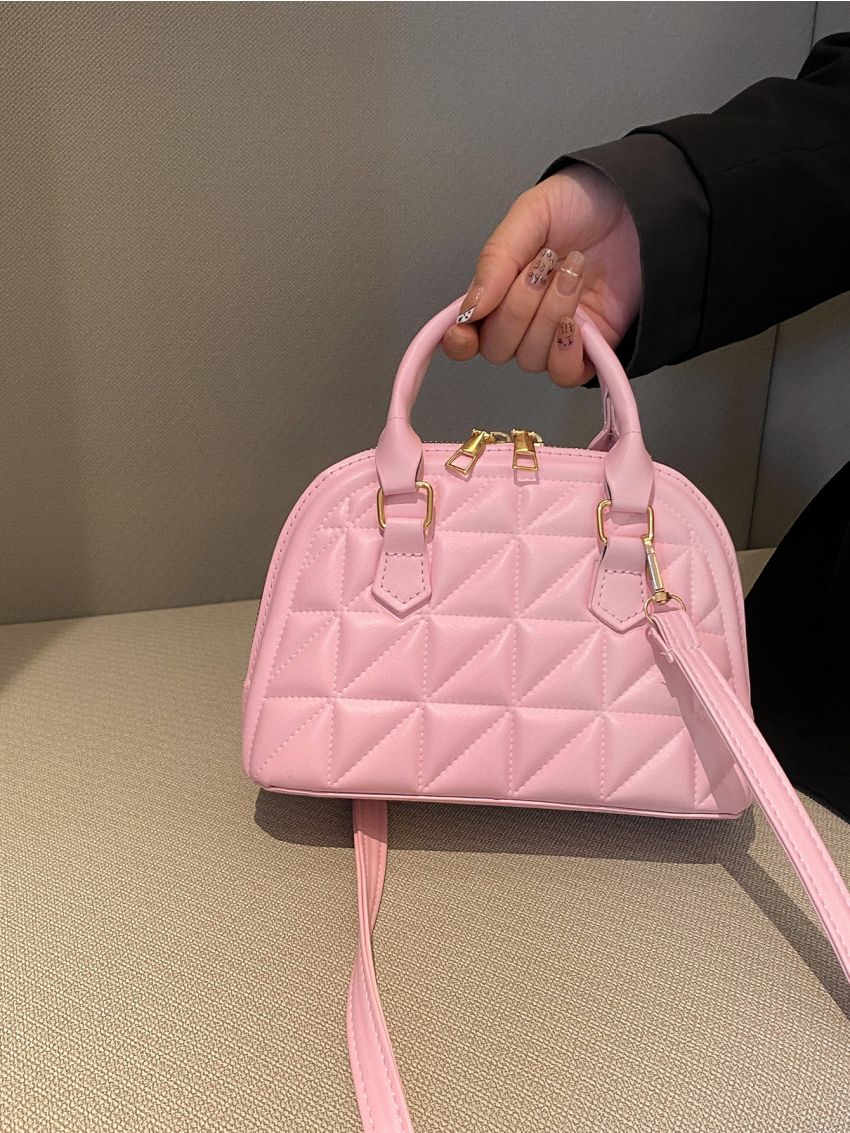 Minimalist Quilted Dome Bag