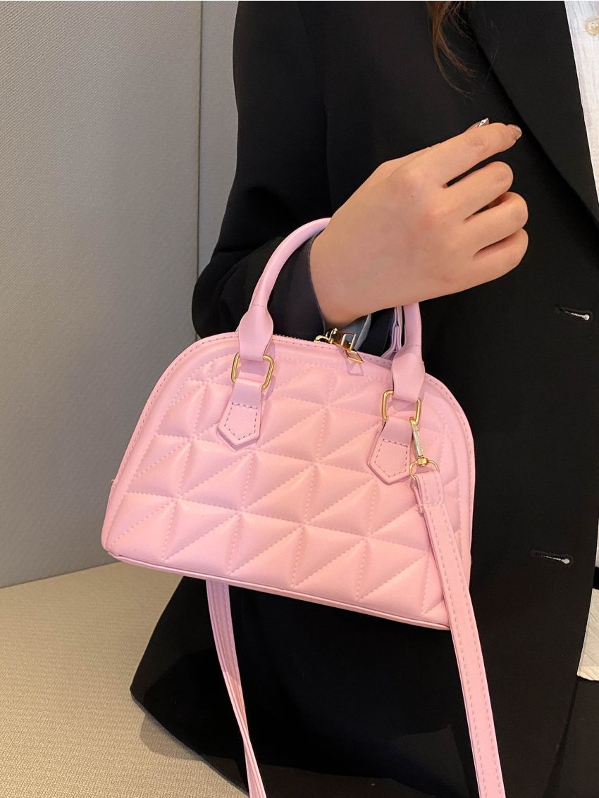Minimalist Quilted Dome Bag