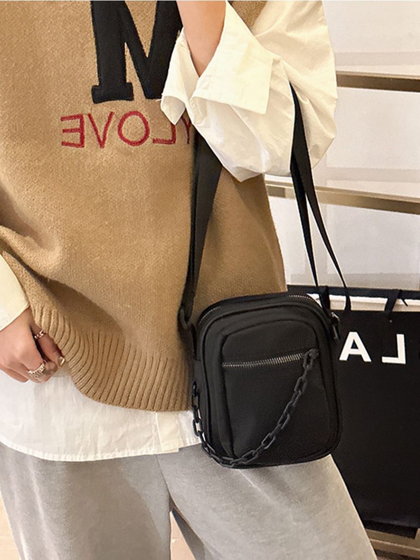 Mini Chain Decor Square Bag