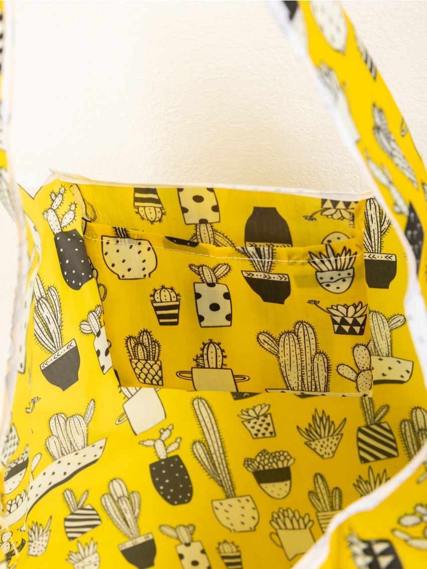 Cactus Pattern Shopper Bag