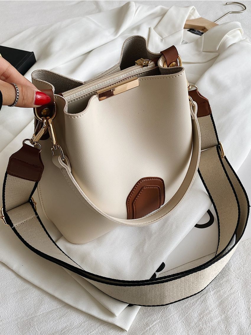 Stitch Detail Bucket Bag