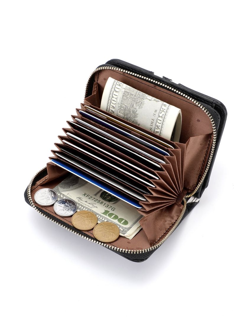 Two Tone Letter Graphic Card Holder