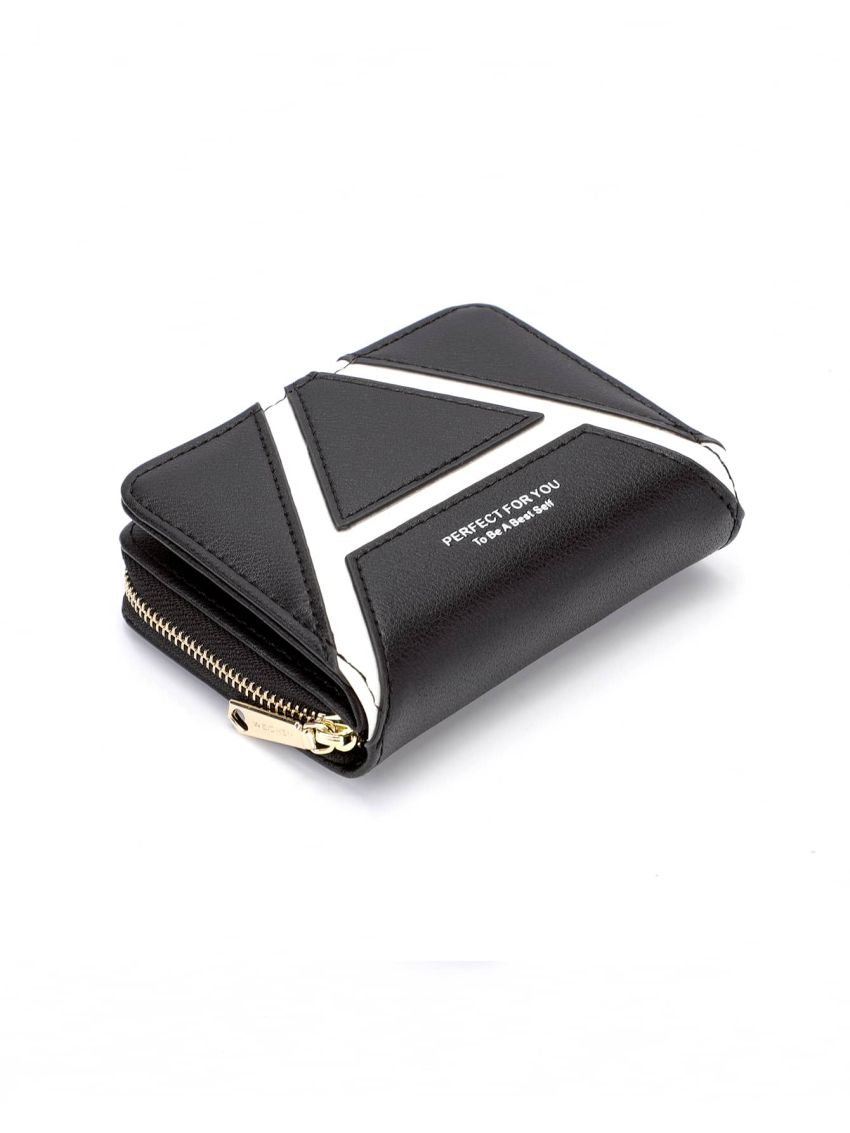 Two Tone Letter Graphic Card Holder