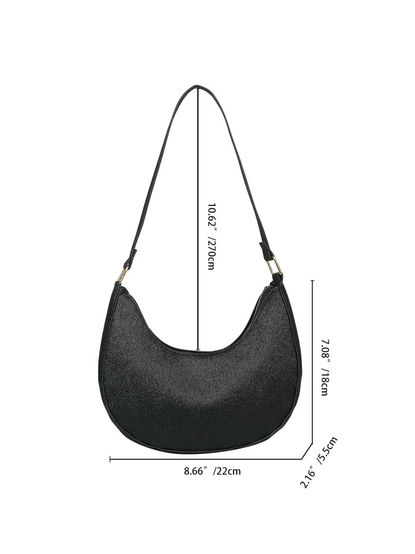 Glitter Minimalist Hobo Bag