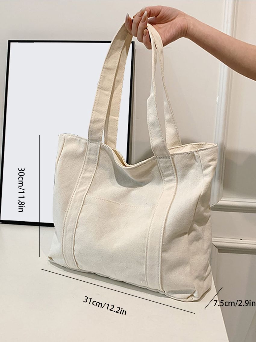 Pocket Front Shopper Bag