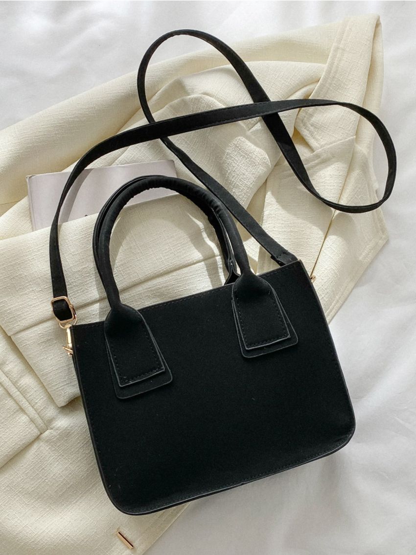 Minimalist Double Handle Square Bag