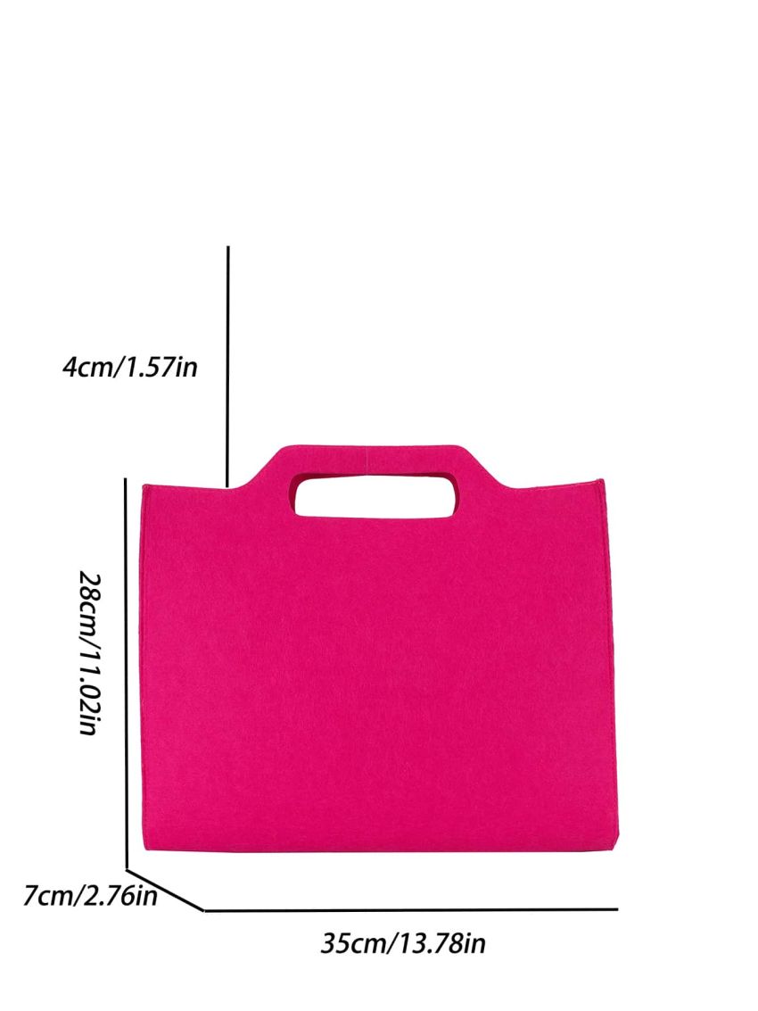 Neon Pink Top Handle Bag