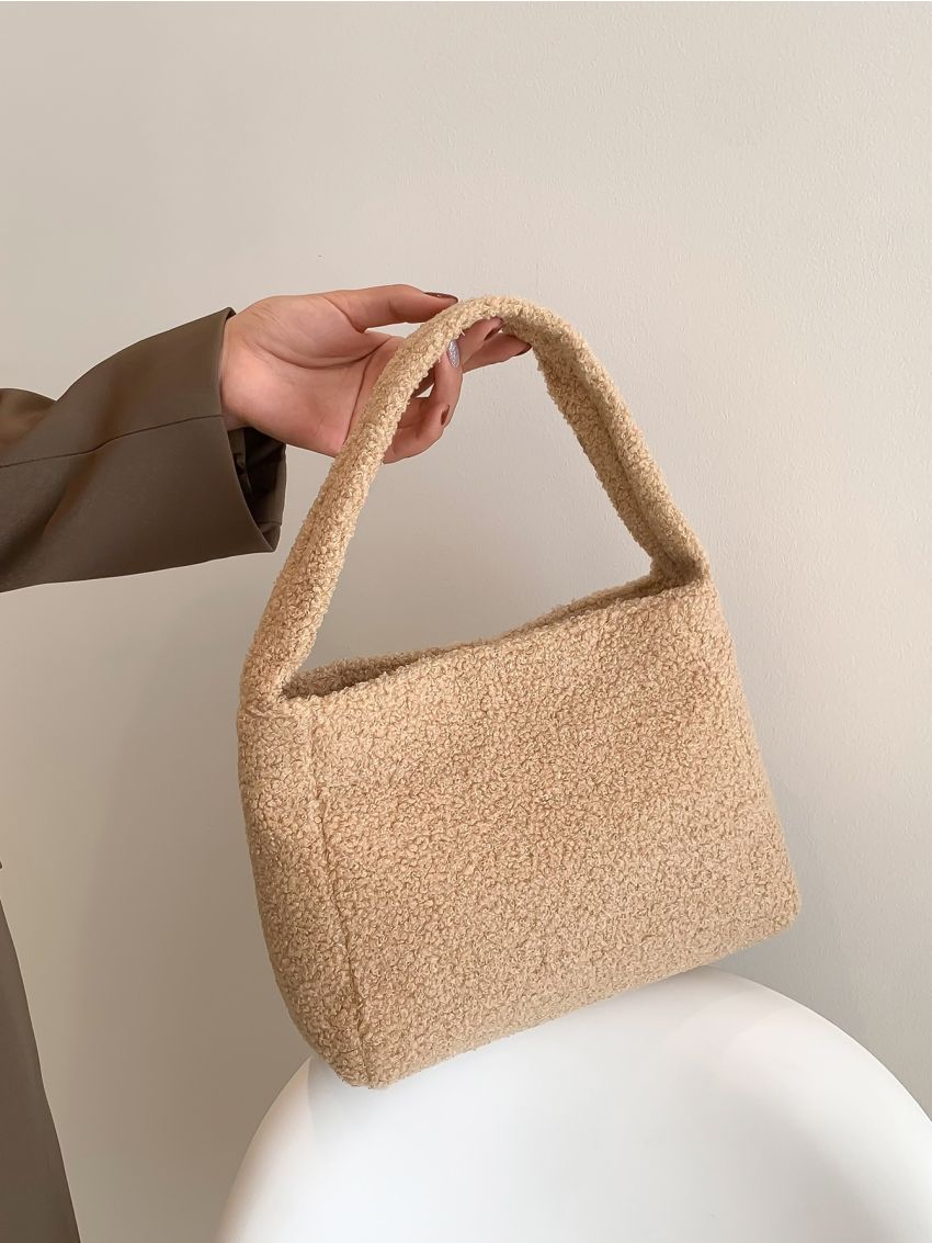 Minimalist Fuzzy Square Bag