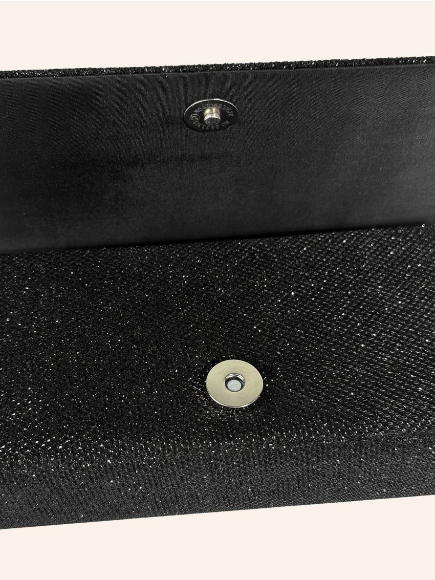 Mini Square Bag Ruched Detail Glitter For Party