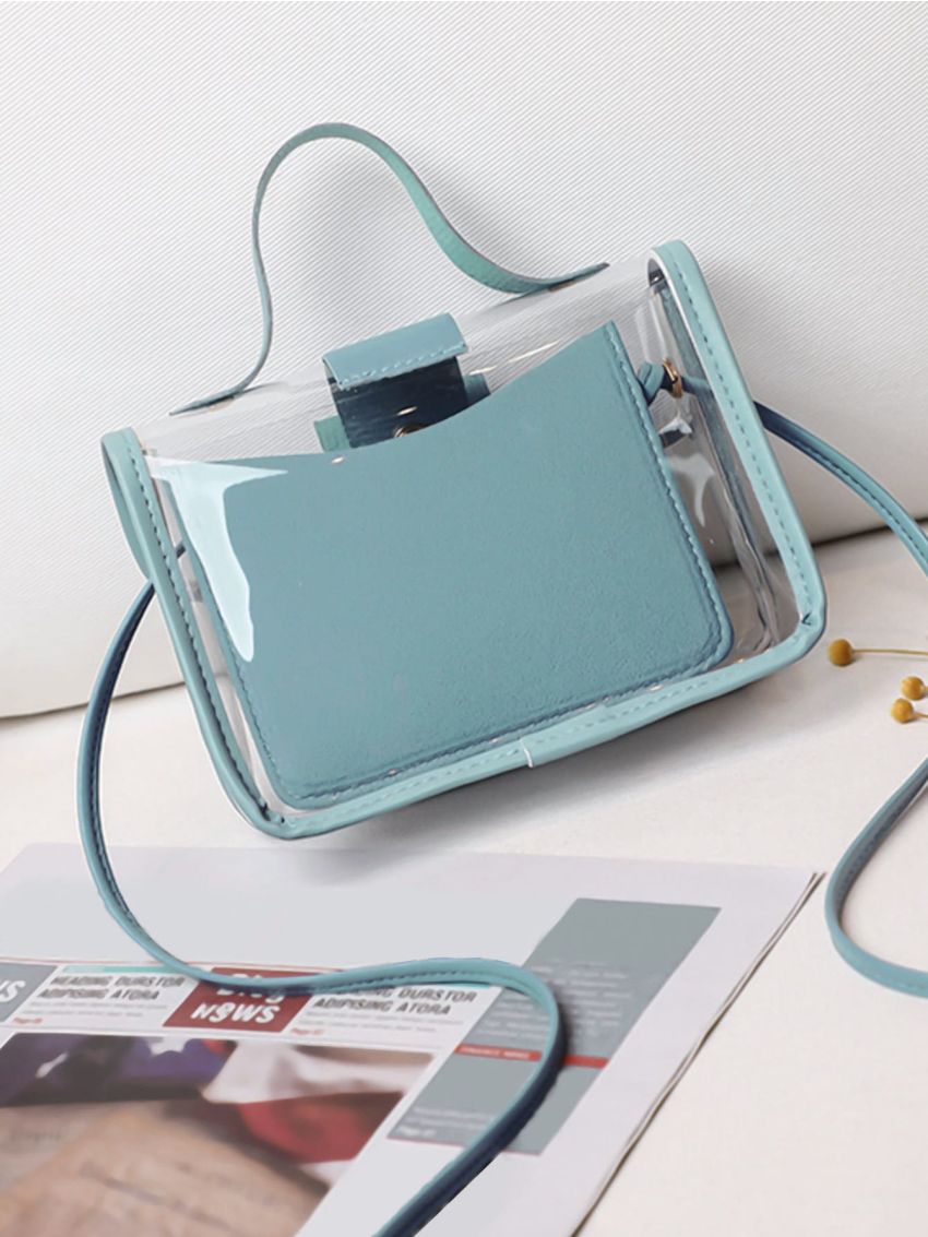 Clear Satchel Bag With Inner Pouch