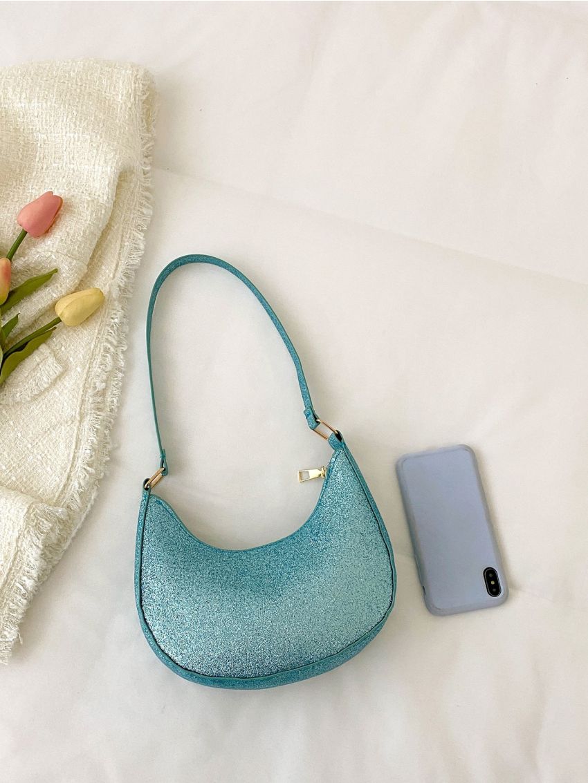 Glitter Minimalist Hobo Bag