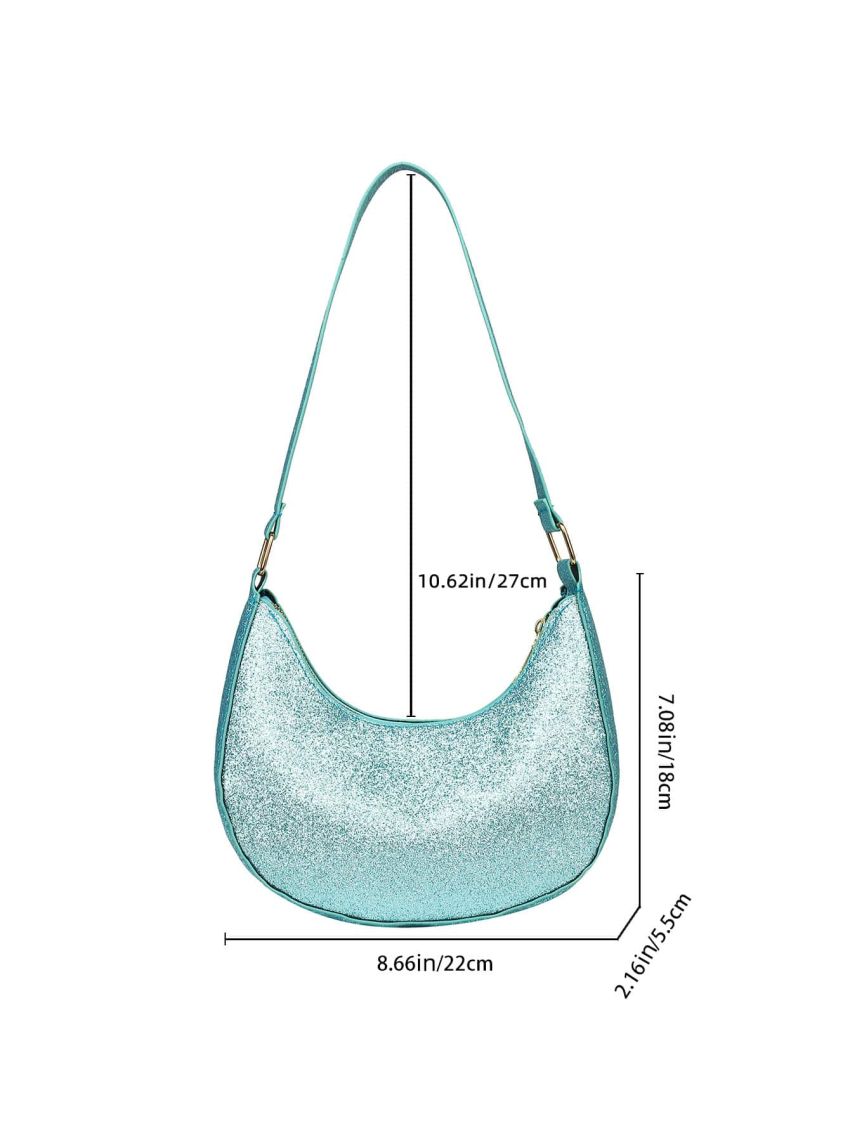 Glitter Minimalist Hobo Bag