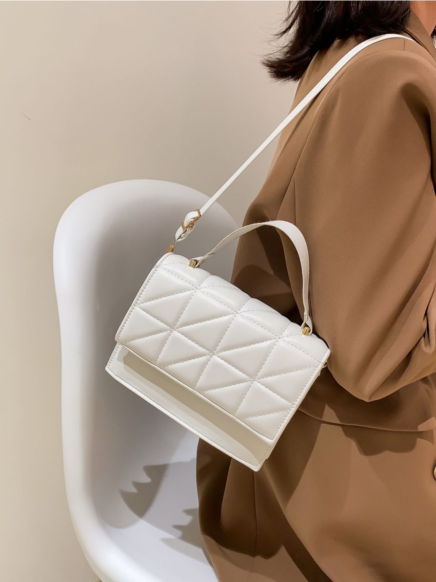 Mini Quilted Flap Square Bag