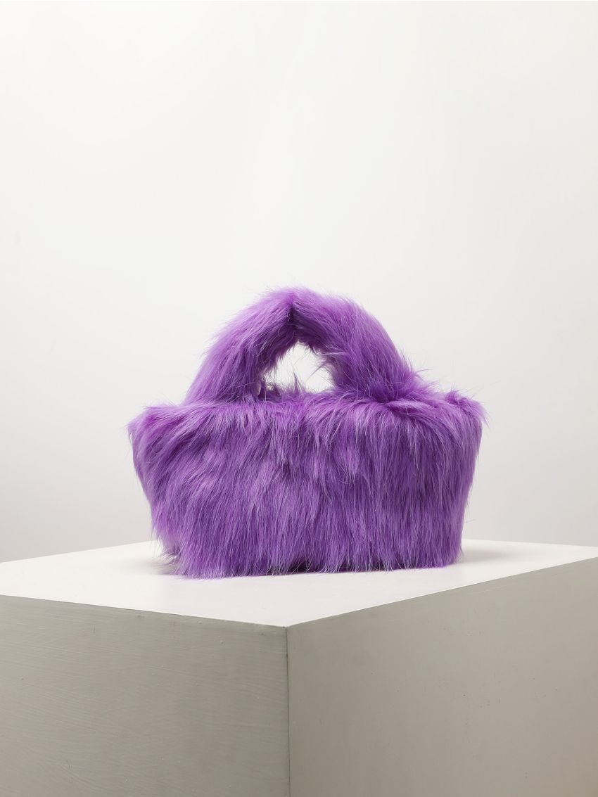 Minimalist Fluffy Satchel Bag